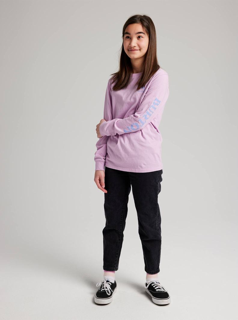 T-shirts Burton Elite Long Sleeve  Violette Enfant | CVT-9382421