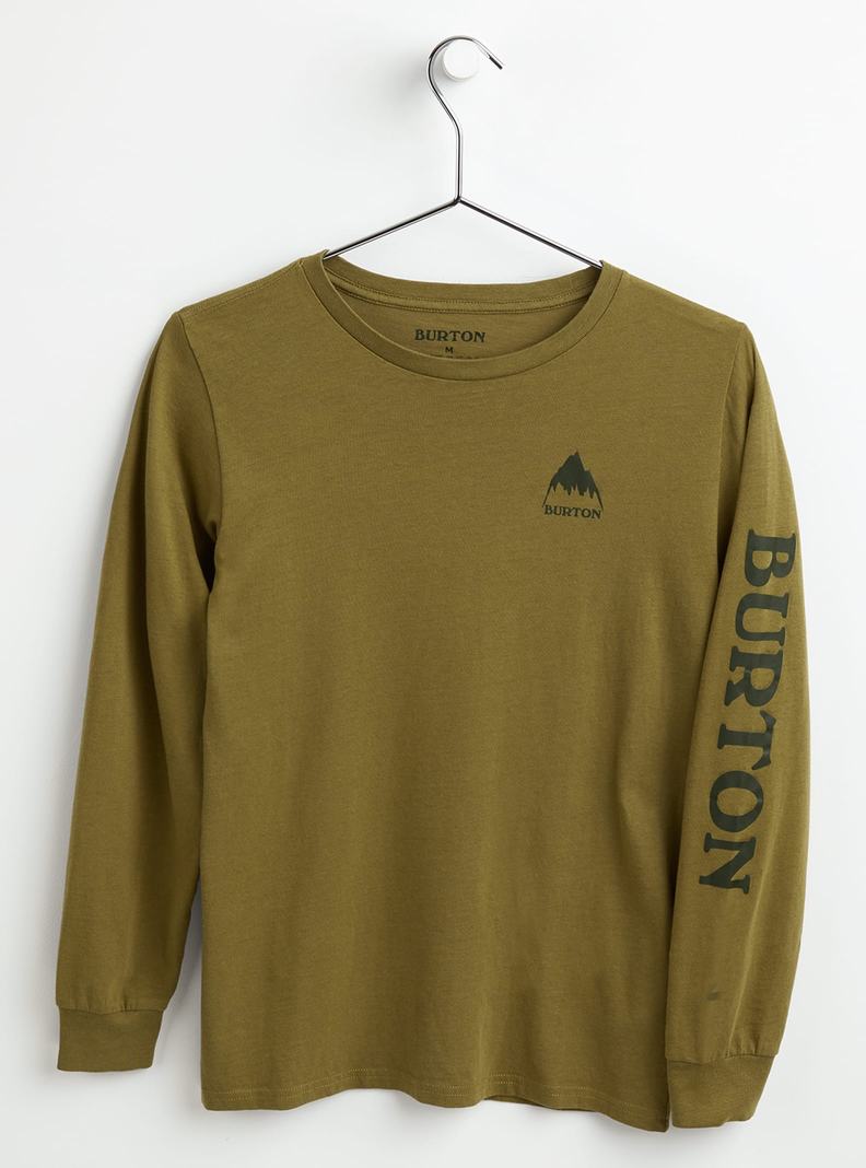 T-shirts Burton Elite Long Sleeve  Vert Olive Enfant | YUU-4810261