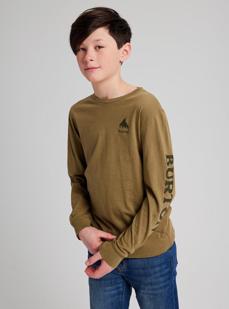 T-shirts Burton Elite Long Sleeve  Vert Olive Enfant | YUU-4810261