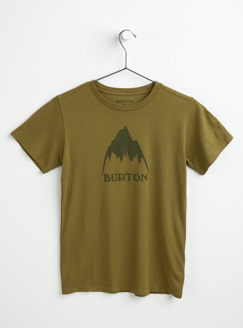 T-shirts Burton Classiche Mountain High Corta Sleeve  Vert Olive Enfant | COU-2198650