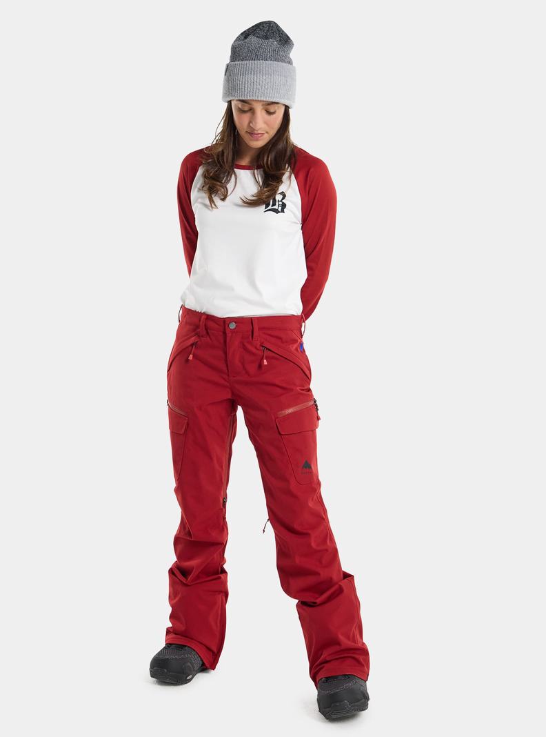 Pantalon Snowboard Burton Gloria Stretch 2L  Rouge Femme | XFA-9372472