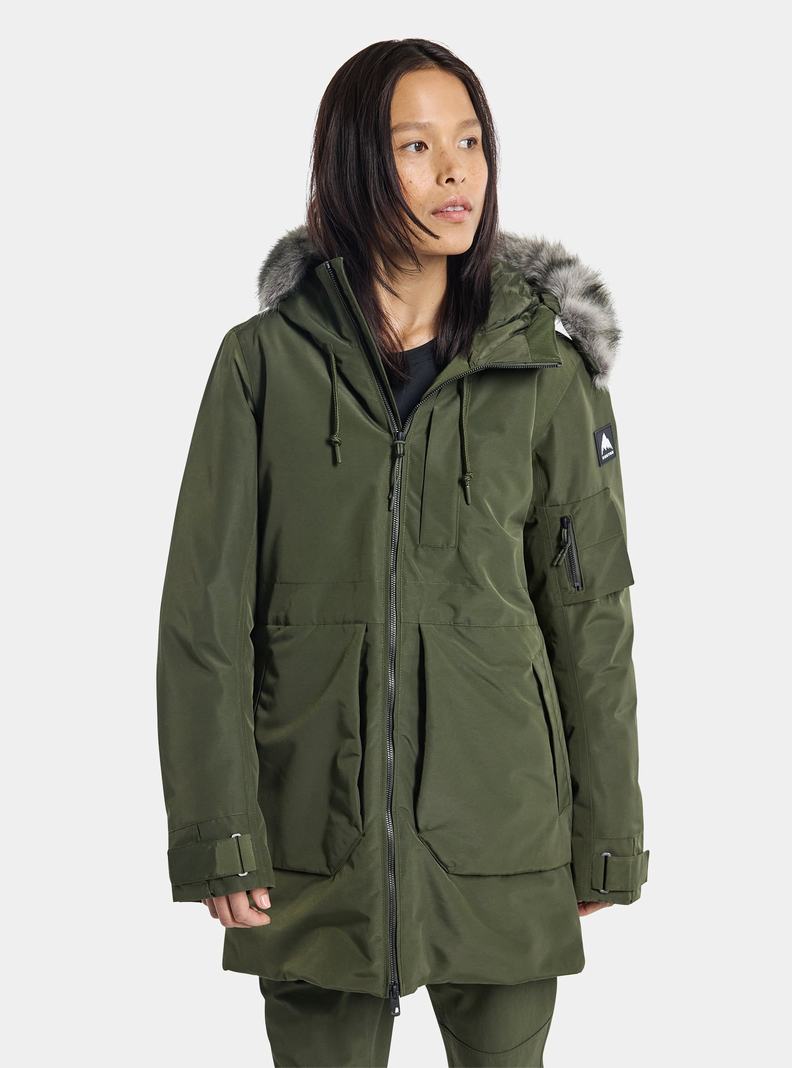 Veste Snowboard Burton Saxton Parka  Vert Femme | CQG-7829302