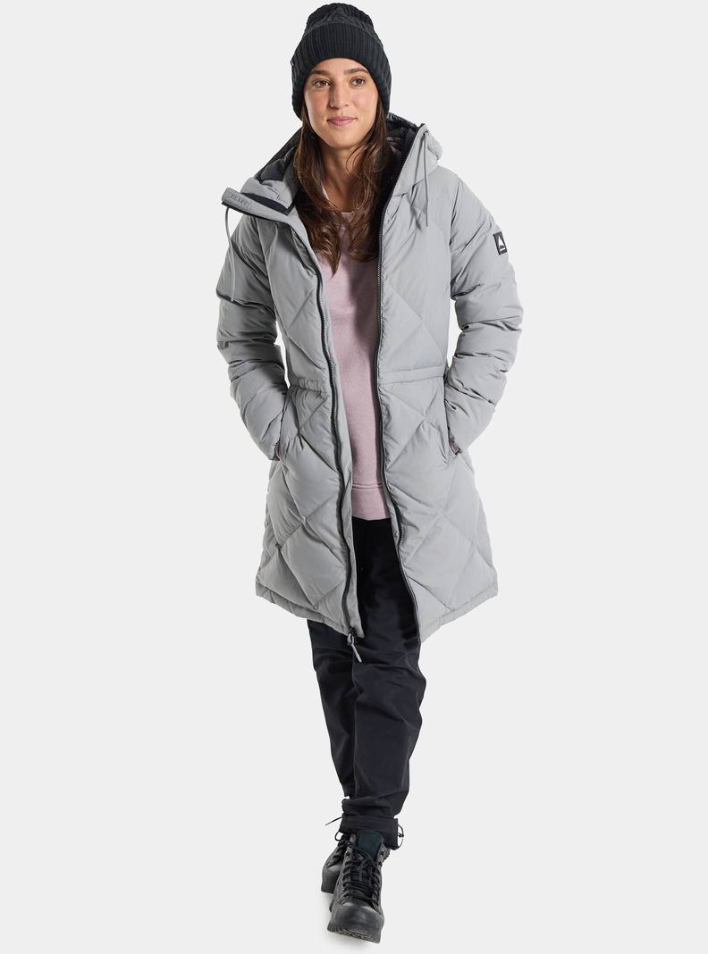 Veste Snowboard Burton Chescott Down  Grise Femme | CIR-4068531