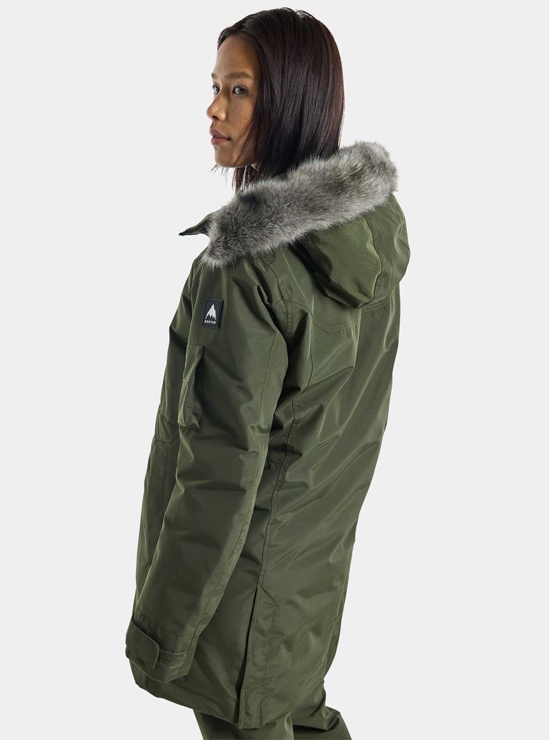 Veste Snowboard Burton Saxton Parka  Vert Femme | CQG-7829302