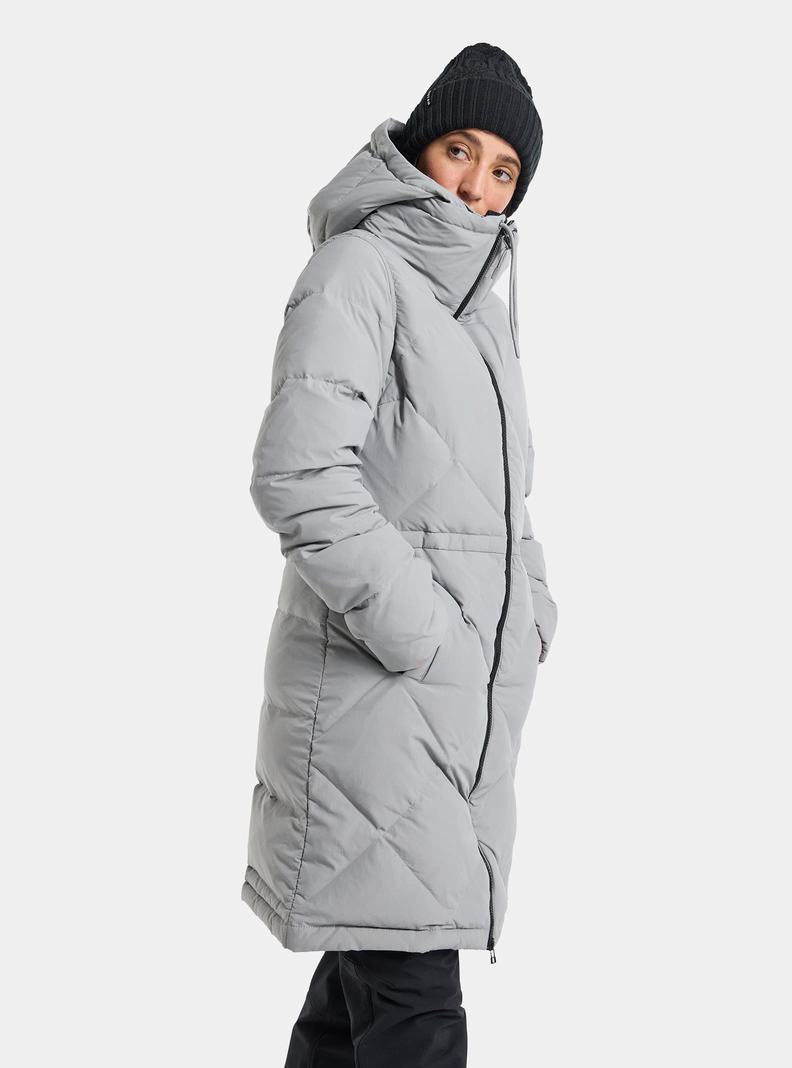 Veste Snowboard Burton Chescott Down  Grise Femme | CIR-4068531