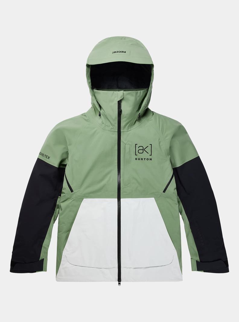 Veste Snowboard Burton [ak] Kimmy GORE-TEX 3L Stretch  Vert Blanche Noir Femme | QCZ-1622021