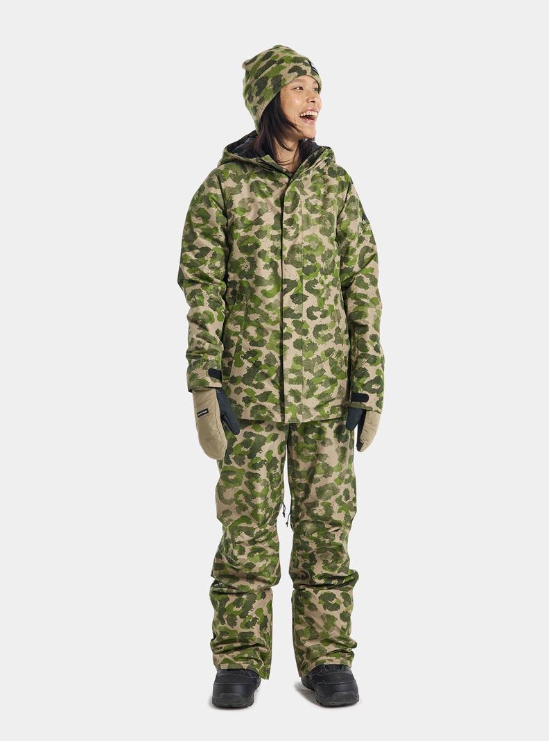 Veste Snowboard Burton Powline GORE?TEX 2L  Camouflage Femme | HEB-1785167