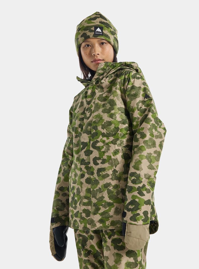 Veste Snowboard Burton Powline GORE?TEX 2L  Camouflage Femme | HEB-1785167