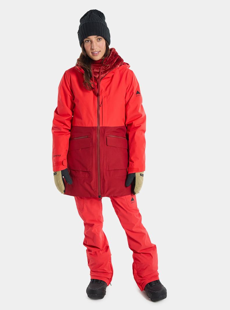 Veste Snowboard Burton Treeline GORE-TEX 2L  Rose Orange Rose Femme | FGT-5479208