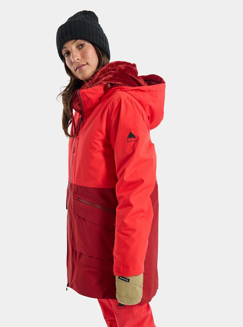 Veste Snowboard Burton Treeline GORE-TEX 2L  Rose Orange Rose Femme | FGT-5479208