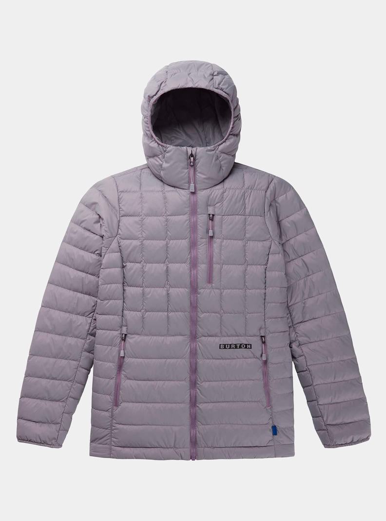 Veste Snowboard Burton Mid-Heat Encapuchonné Down Insulated  Lavande Femme | ZBD-9690915