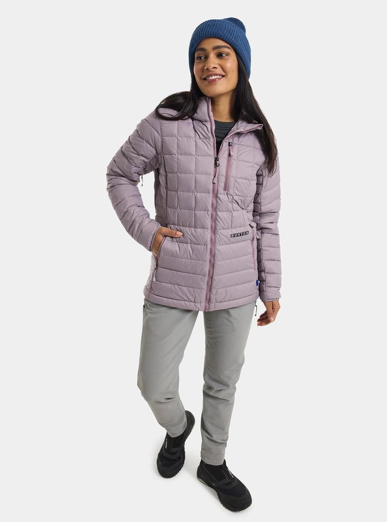 Veste Snowboard Burton Mid-Heat Encapuchonné Down Insulated  Lavande Femme | ZBD-9690915