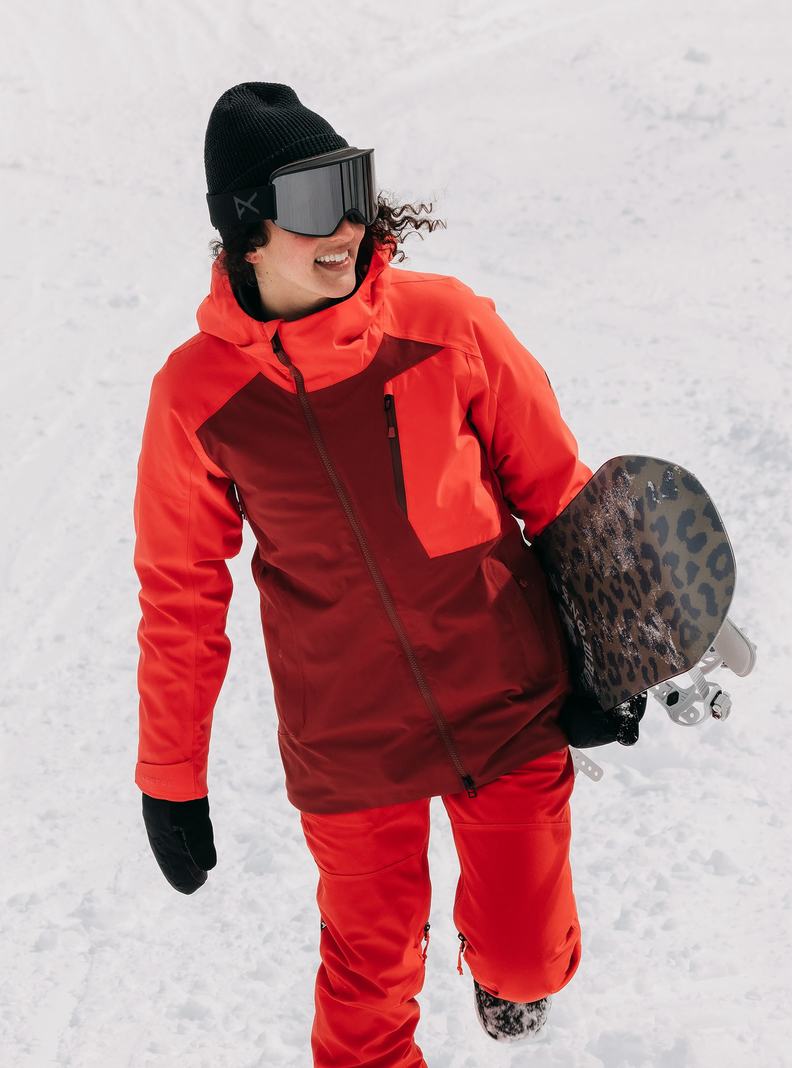 Veste Snowboard Burton Pyne 2L  Orange Rose Rose Femme | LMN-8974367