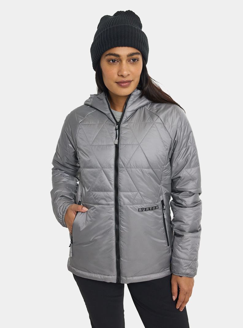 Veste Snowboard Burton Versatile Heat Encapuchonné Synthétique Insulated  Grise Femme | OQN-3990887