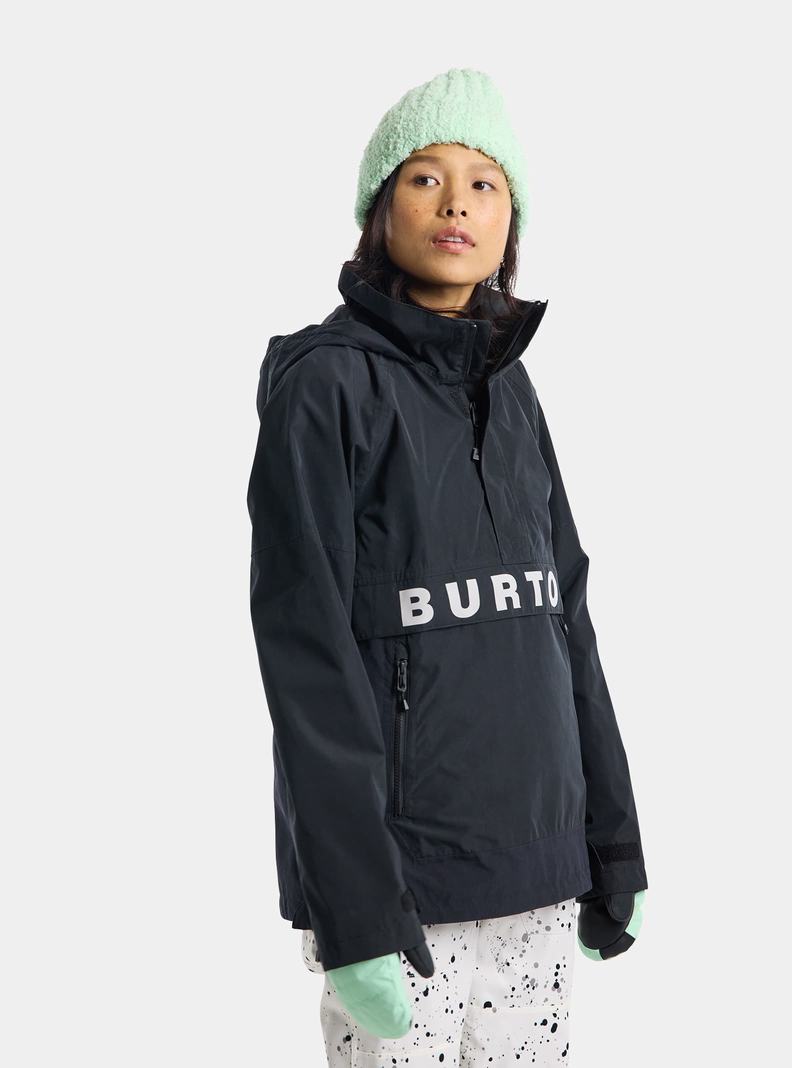 Veste Snowboard Burton Frostner 2L Anorak  Noir Blanche Femme | RAA-5528968