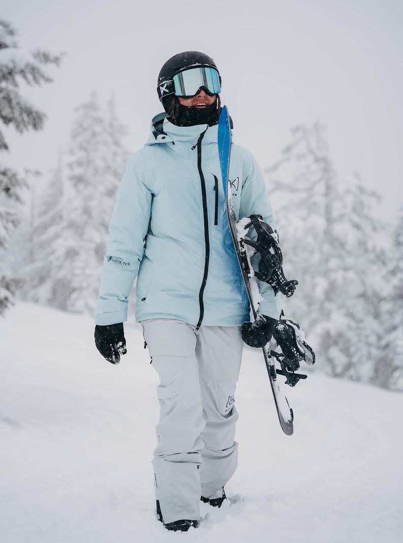 Veste Snowboard Burton [ak] Flare GORE?TEX 2L Down  Bleu Femme | YQF-9816730