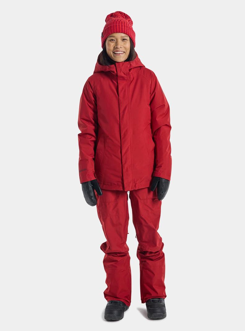 Veste Snowboard Burton Powline GORE?TEX 2L Insulated  Rouge Femme | LLN-8131073