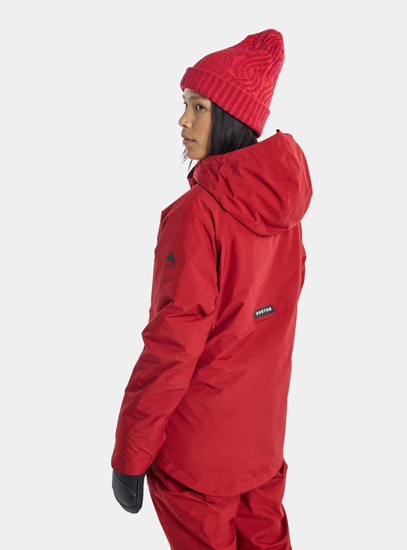 Veste Snowboard Burton Powline GORE?TEX 2L Insulated  Rouge Femme | LLN-8131073