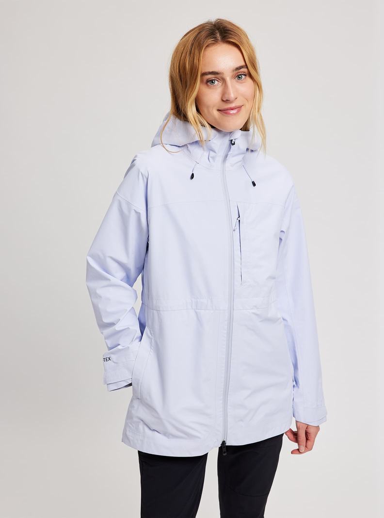 Veste Snowboard Burton Veridry GORE-TEX Rain Parka  Blanche Femme | GCS-1264872