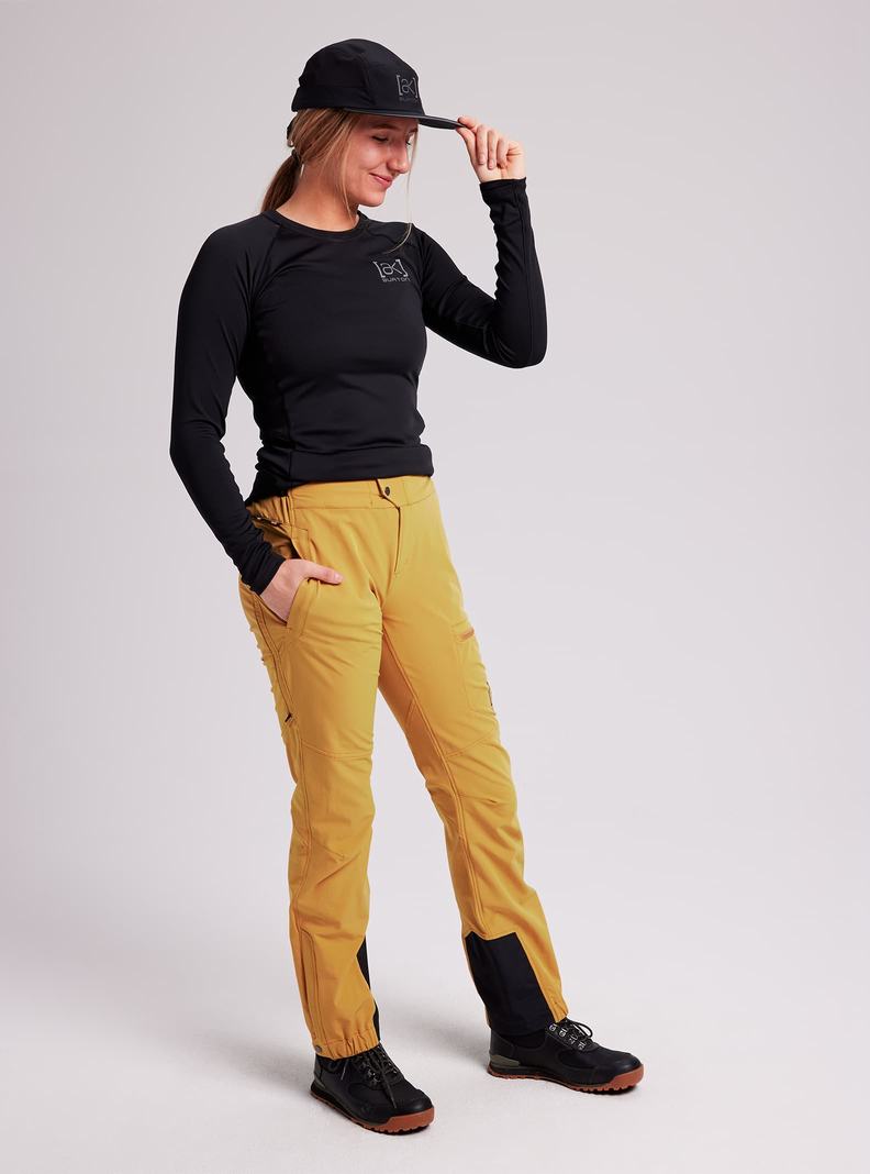 Pantalon Snowboard Burton [ak] Softshell  Jaune Femme | IAL-9136182