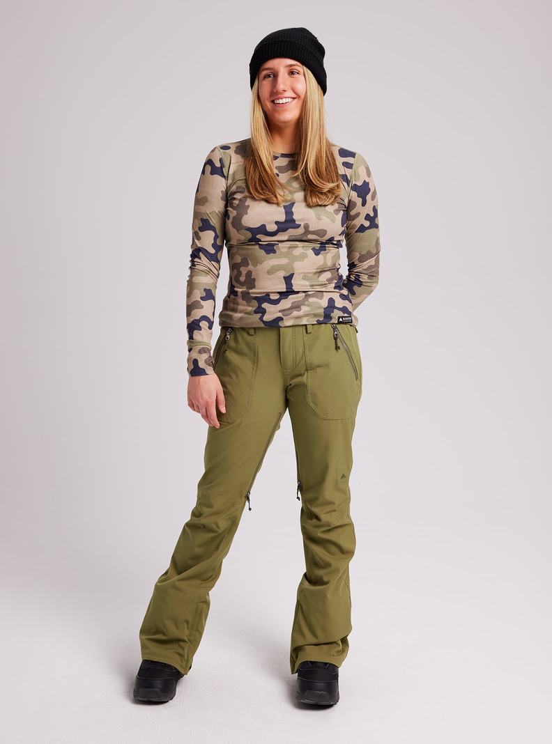 Pantalon Snowboard Burton Vida  Vert Olive Femme | GQG-5887790