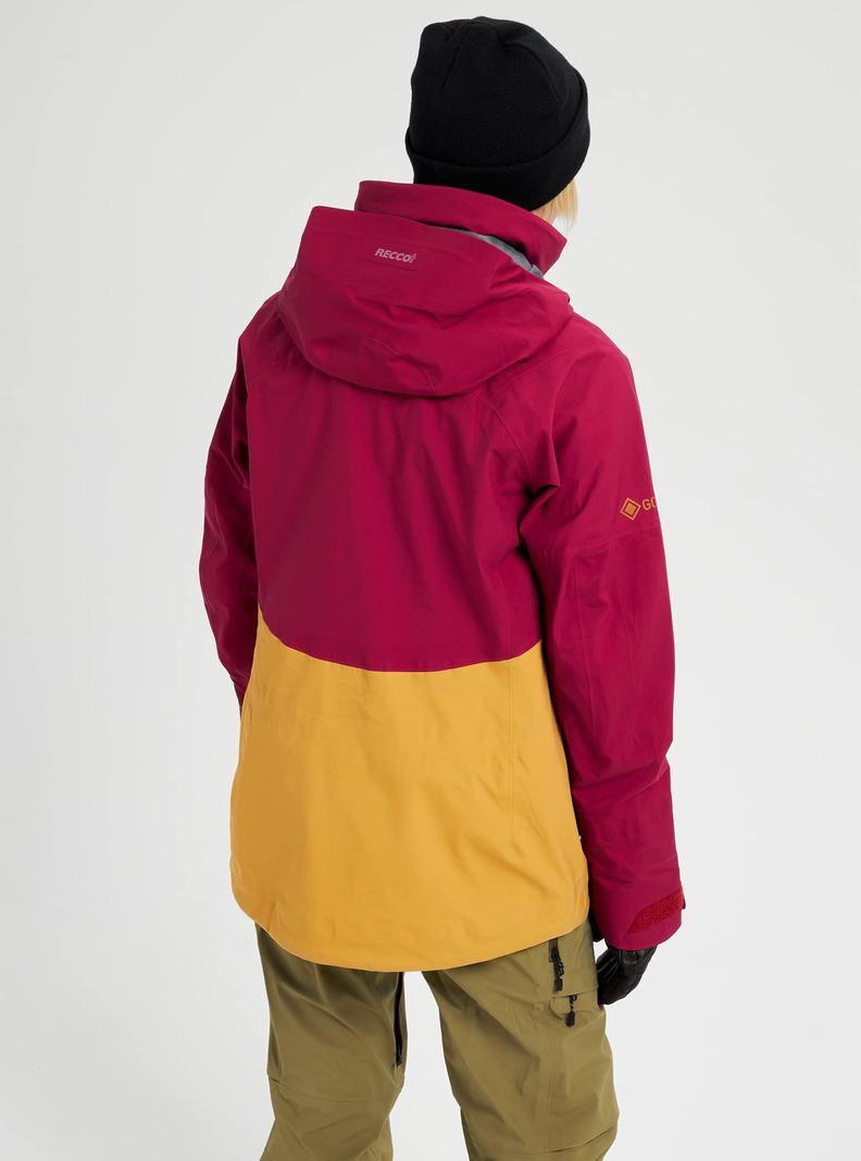 Veste Snowboard Burton [ak] Kimmy GORE-TEX 3L Stretch  Marron Violette Jaune Femme | YRL-5732504