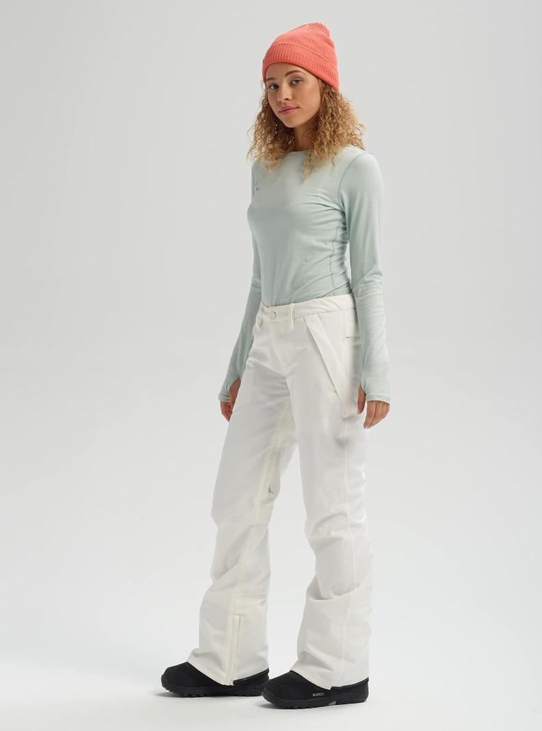 Pantalon Snowboard Burton Society - Corta  Blanche Femme | RHW-3021417