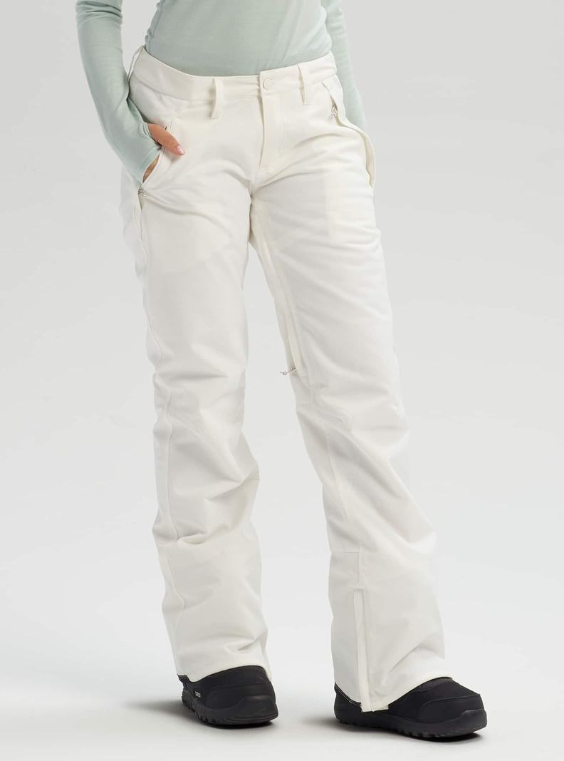 Pantalon Snowboard Burton Society - Corta  Blanche Femme | RHW-3021417