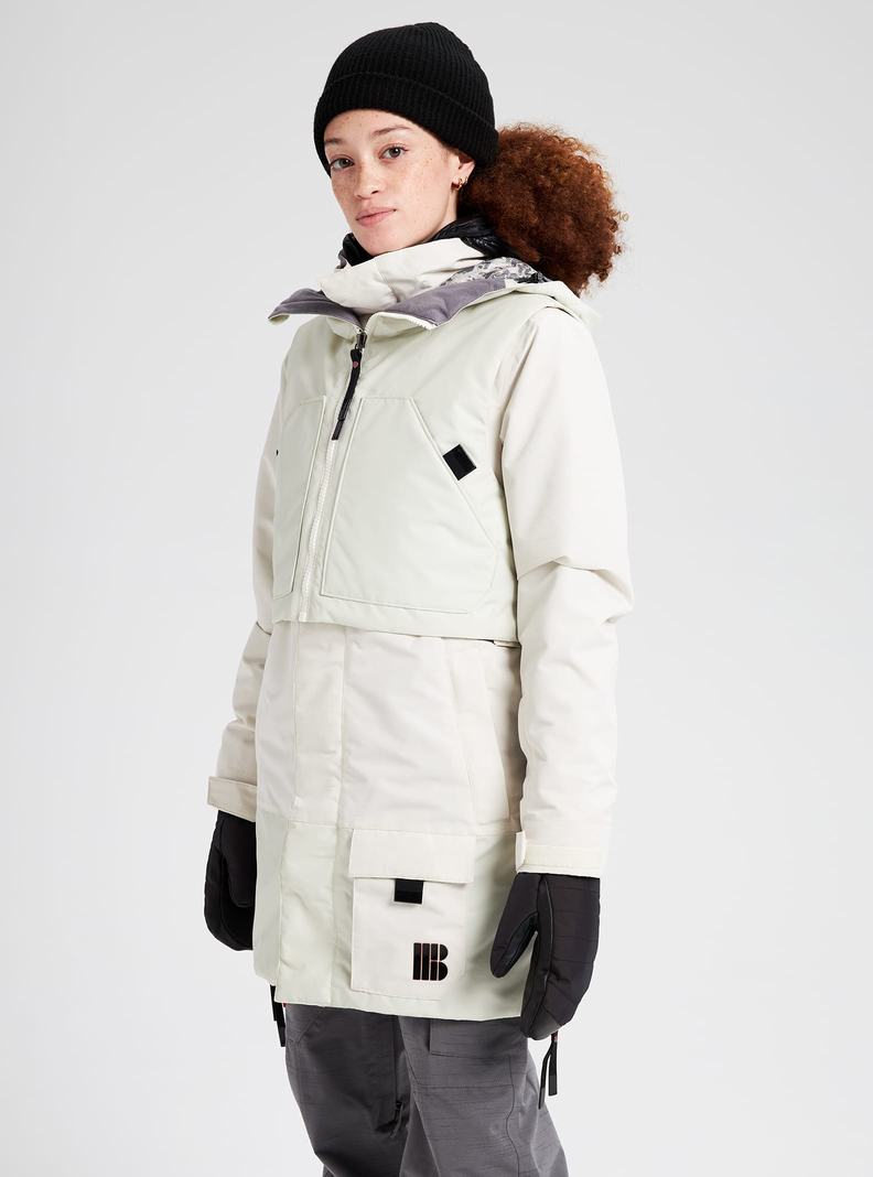 Veste Snowboard Burton Amora Parka  Argent Femme | FMJ-8115321