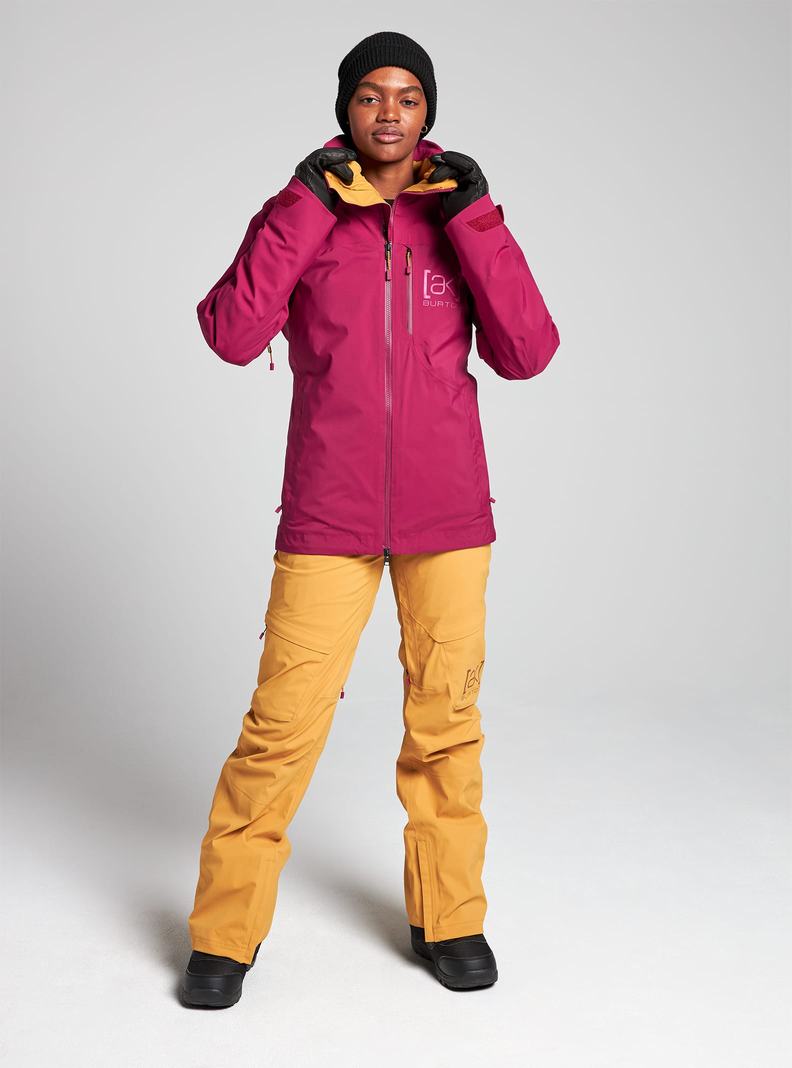 Veste Snowboard Burton [ak] GORE?TEX 2L Embark  Marron Violette Femme | RQS-0786683