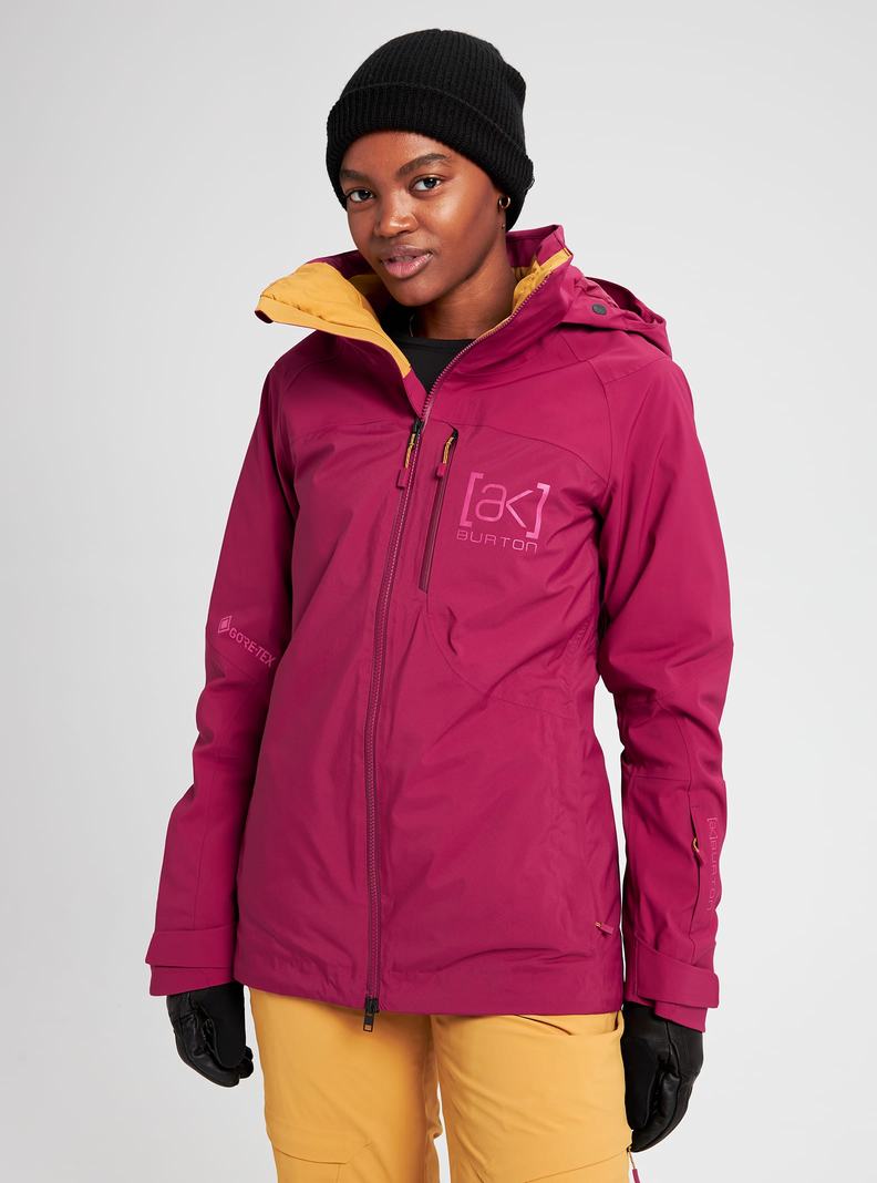 Veste Snowboard Burton [ak] GORE?TEX 2L Embark  Marron Violette Femme | RQS-0786683