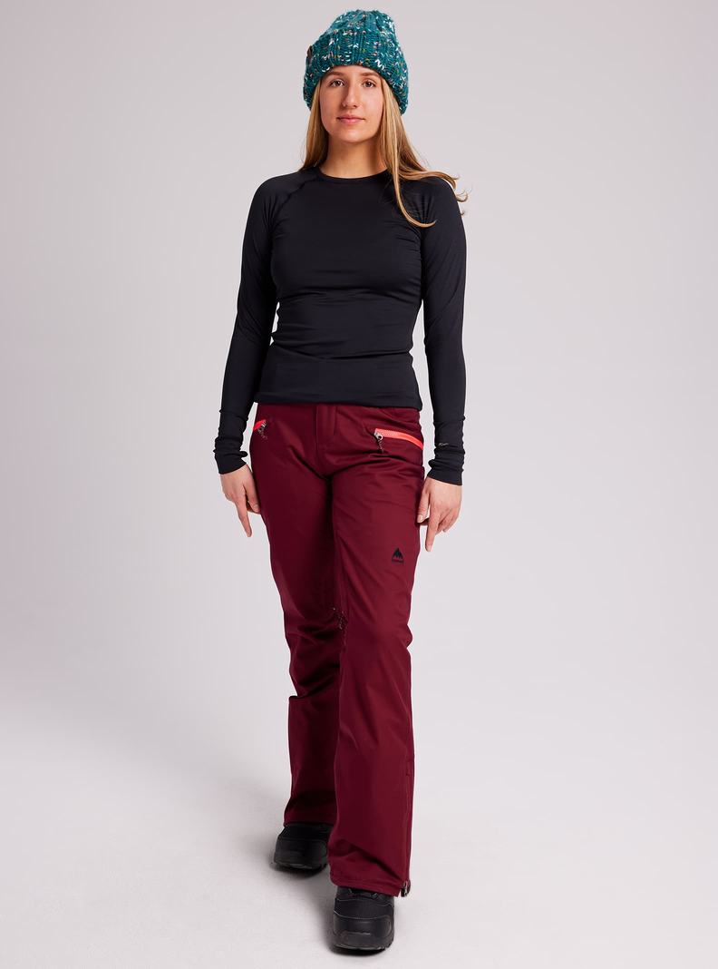 Pantalon Snowboard Burton Marcy High Rise Stretch  Bordeaux Femme | NPB-7644527