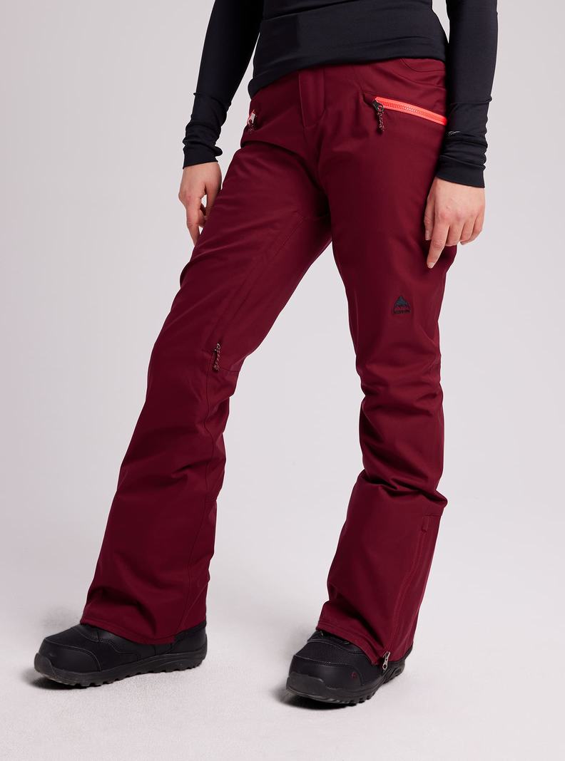 Pantalon Snowboard Burton Marcy High Rise Stretch  Bordeaux Femme | NPB-7644527