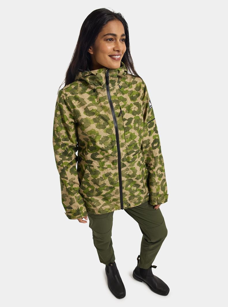 Veste Snowboard Burton Multipath GORE-TEX 2L  Vert Camouflage Femme | YCP-2344529