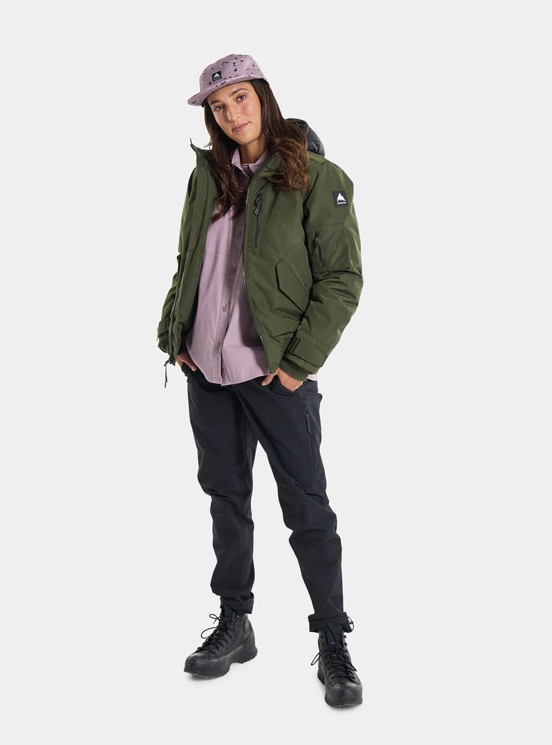 Veste Snowboard Burton Saxton Bomber  Vert Foncé Femme | JOR-8505381