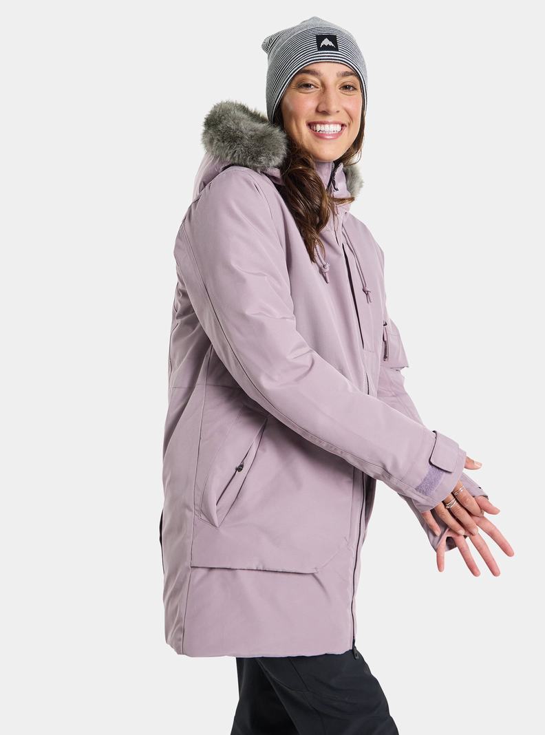 Veste Snowboard Burton Saxton Parka  Lavande Femme | PCV-6182396