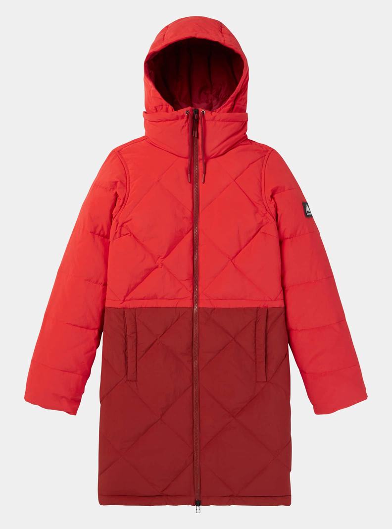 Veste Snowboard Burton Chescott Down  Rose Orange Rose Femme | HGF-5369542