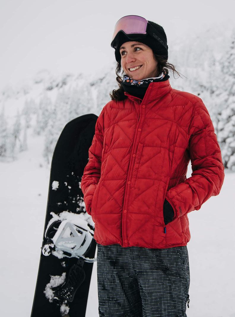 Veste Snowboard Burton [ak] Baker Ultralight Down  Rouge Femme | OVY-5962822