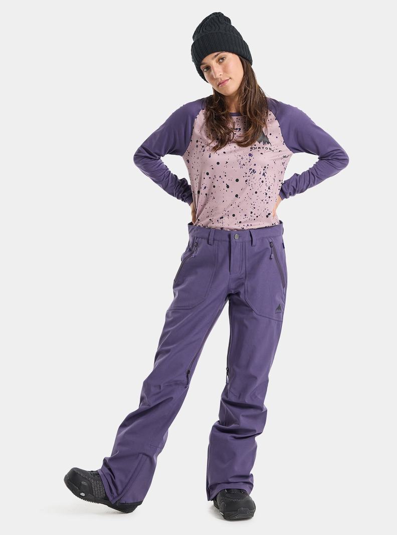 Pantalon Snowboard Burton Vida 2L  Violette Femme | FUU-8845248