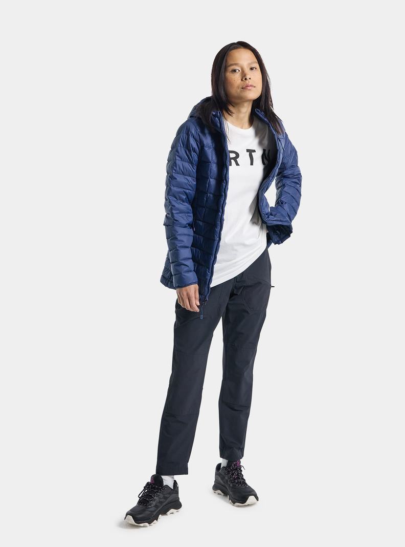 Veste Snowboard Burton Mid-Heat Encapuchonné Down Insulated  Bleu Femme | VFW-9514074