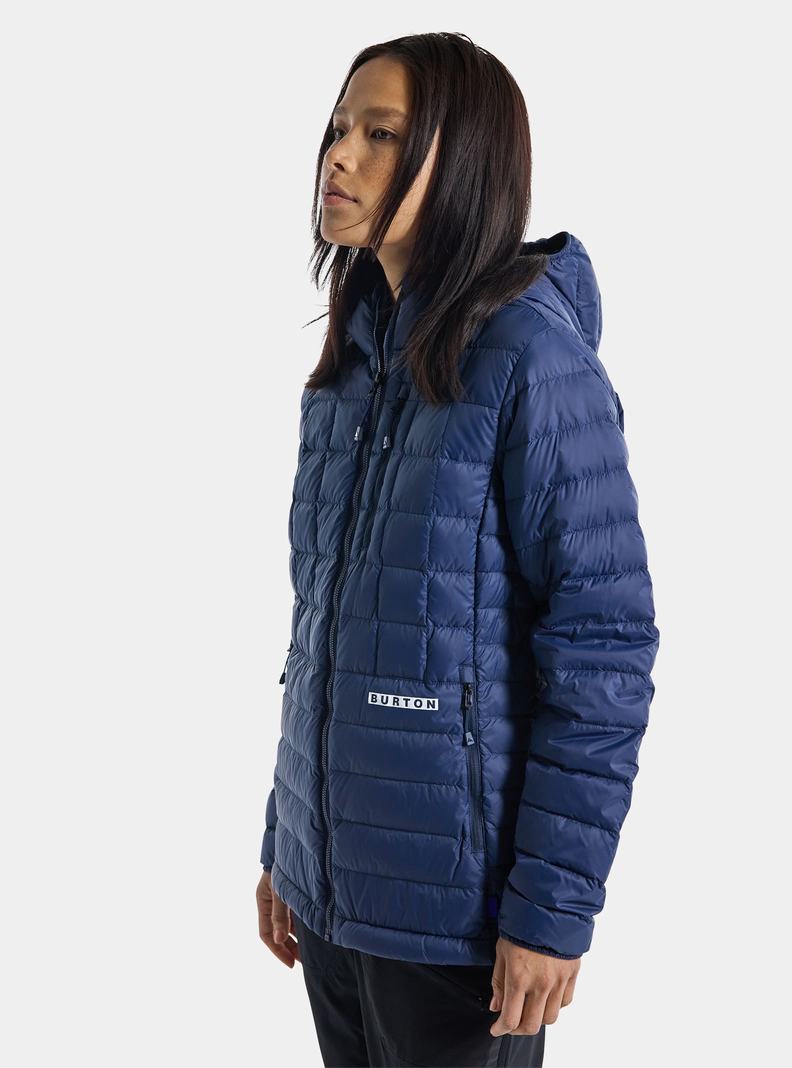 Veste Snowboard Burton Mid-Heat Encapuchonné Down Insulated  Bleu Femme | VFW-9514074