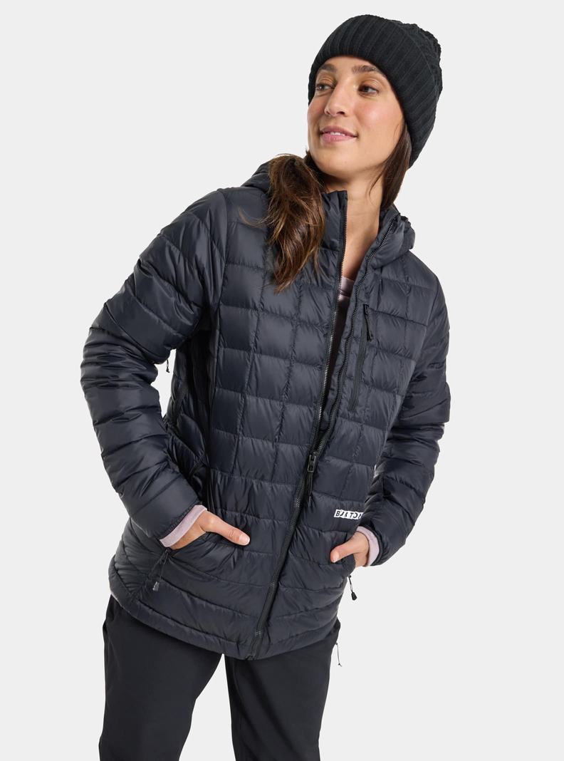 Veste Snowboard Burton Mid-Heat Encapuchonné Down Insulated  Noir Femme | AOM-7742619