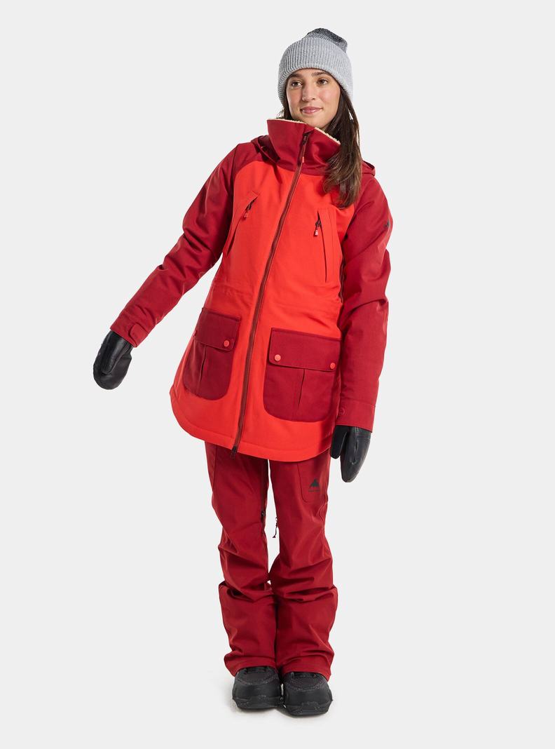 Veste Snowboard Burton Prowess  Rose Orange Rose Femme | ICR-2223692