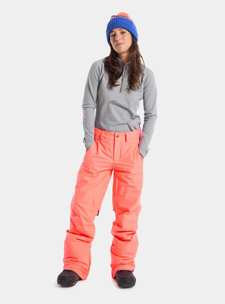 Pantalon Snowboard Burton Powline GORE-TEX 2L Insulated  Orange Femme | RID-0584898