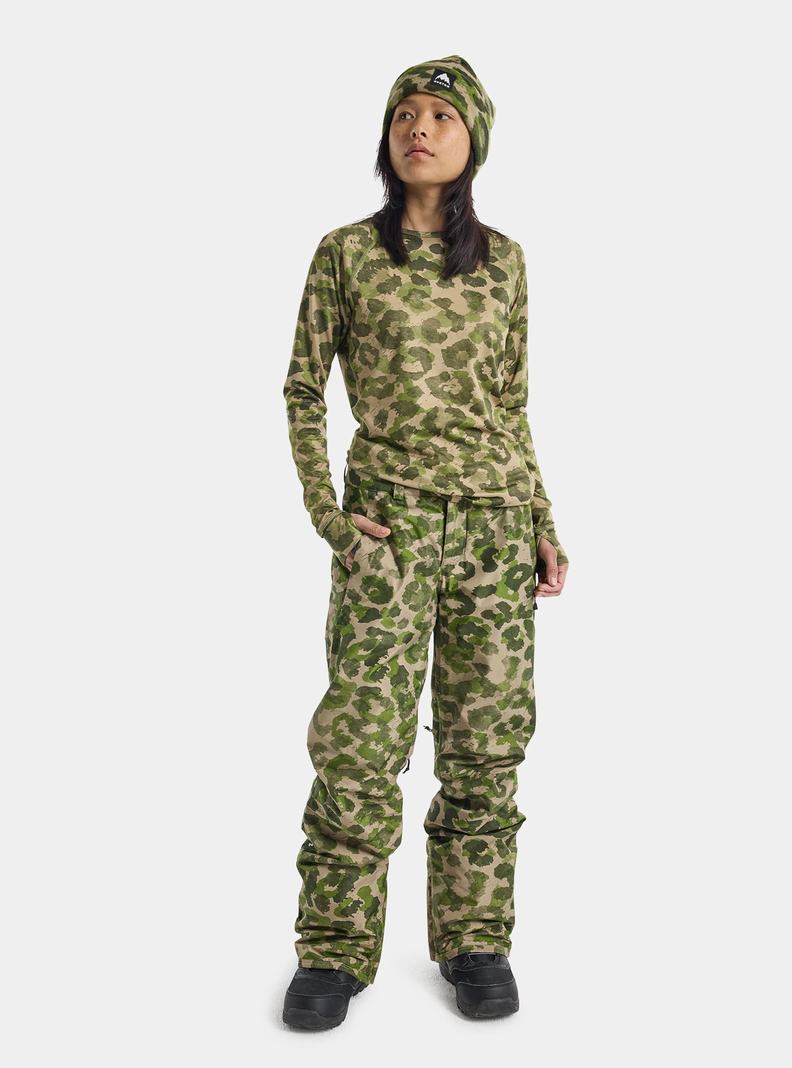 Pantalon Snowboard Burton Powline GORE-TEX 2L Insulated  Vert Camouflage Femme | VNB-8260516