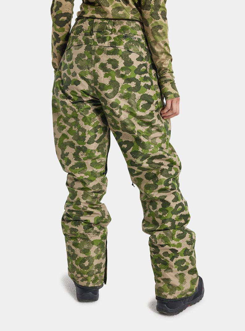 Pantalon Snowboard Burton Powline GORE-TEX 2L Insulated  Vert Camouflage Femme | VNB-8260516