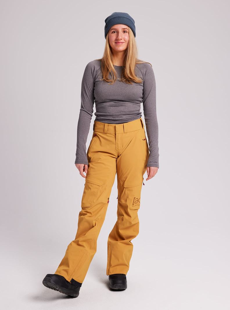 Pantalon Snowboard Burton [ak] GORE-TEX Summit  Jaune Femme | VGU-7693253