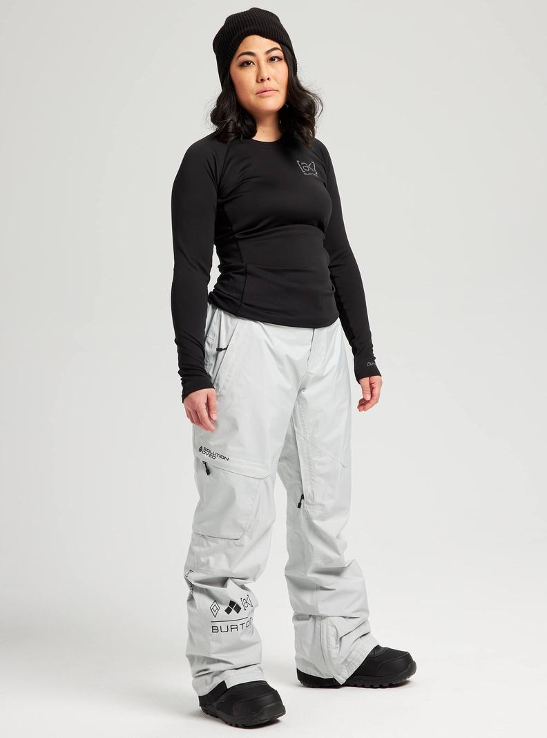 Pantalon Snowboard Burton [ak] GORE-TEX Summit  Grise Clair Femme | NSE-8173893