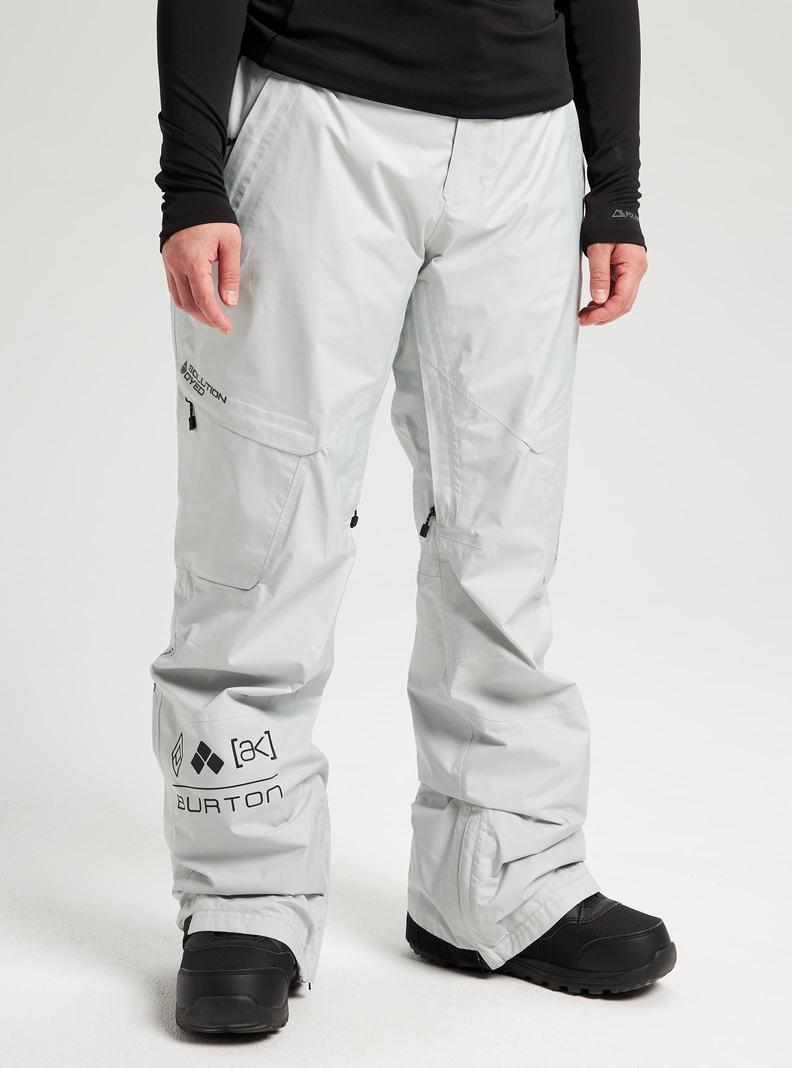 Pantalon Snowboard Burton [ak] GORE-TEX Summit  Grise Clair Femme | NSE-8173893