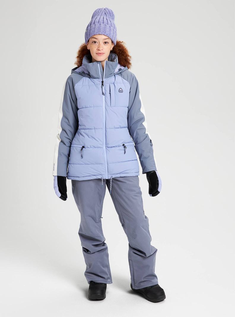 Veste Snowboard Burton Keelan  Violette Grise Femme | GAI-5259818